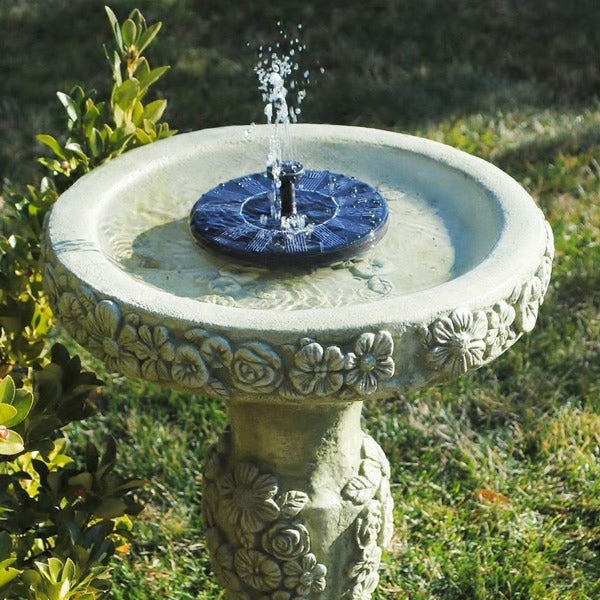 Solar Water Fountain – Birdbath Pump, 4 Spray Styles