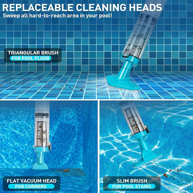 Cordless Pool Vacuum Cleaner – 3-in-1 Rechargeable