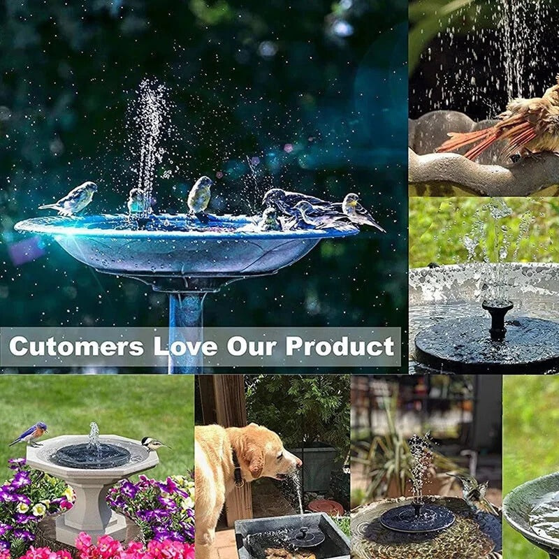 Solar Fountain with 60 LED Lights – 4W 7 Colour Pump