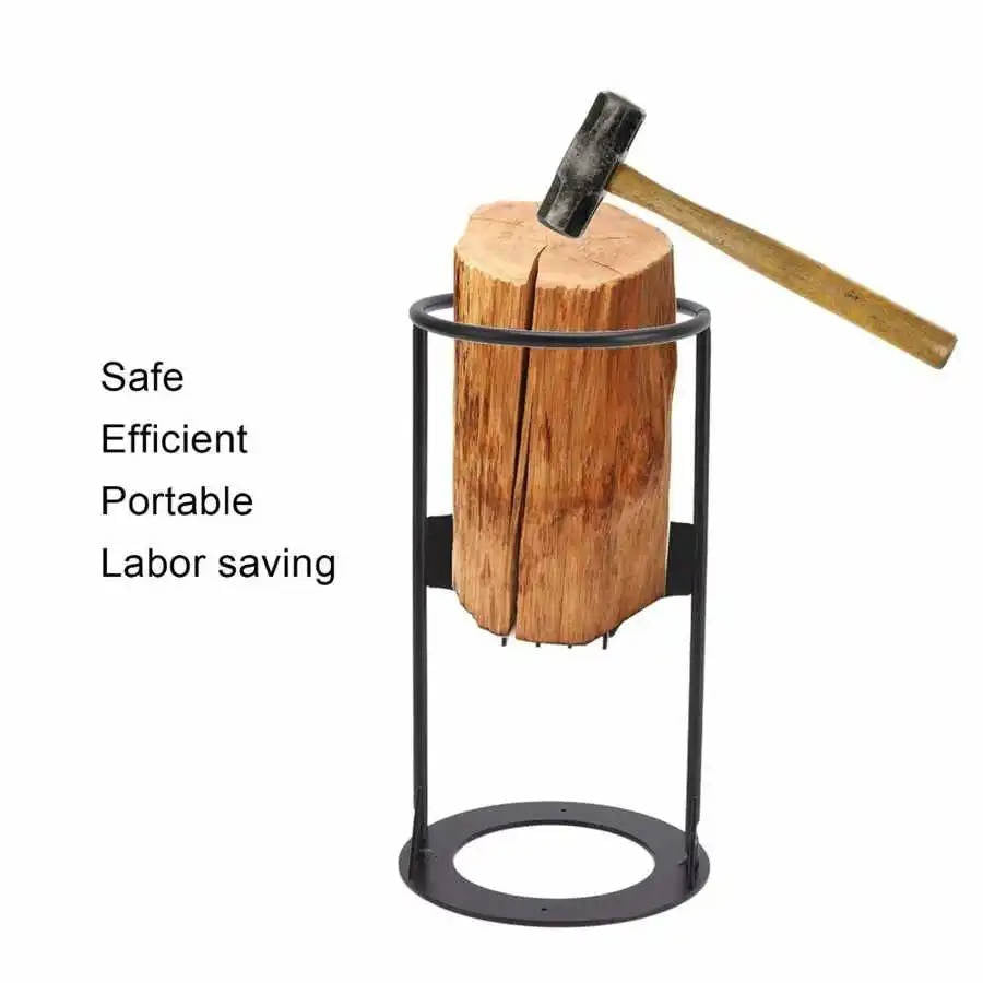 Cast Iron Firewood Splitter Wedge – Manual Log Splitter