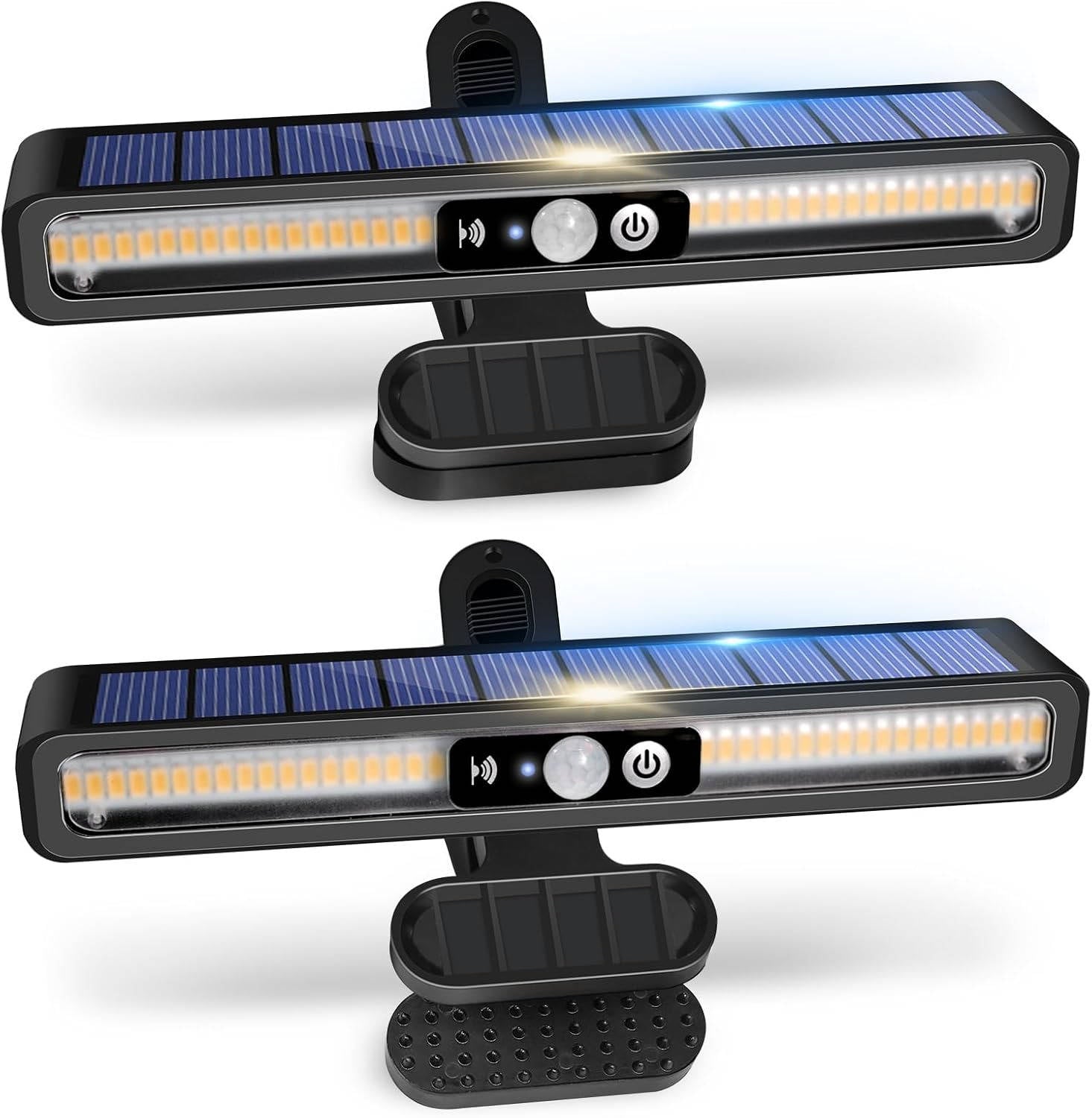 Solar Fence Lights with Motion Sensor – 2 Pack 36 LED