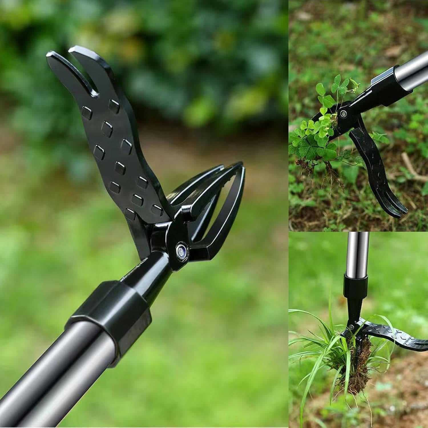 Stand Up Weed Puller – Long Handle Root Remover Tool