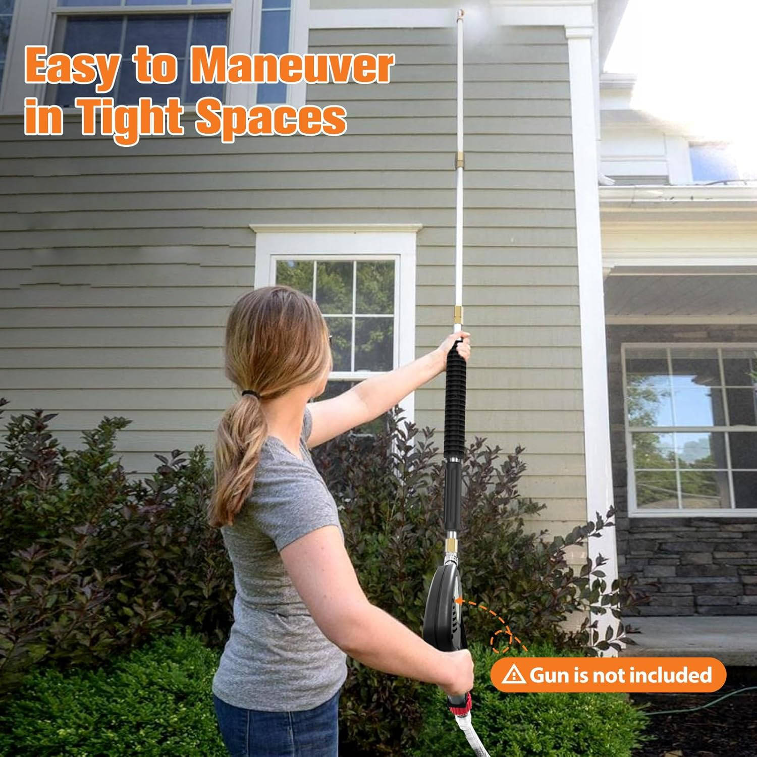 Telescopic Pressure Washer Wand 4000 PSI – Gutter Kit