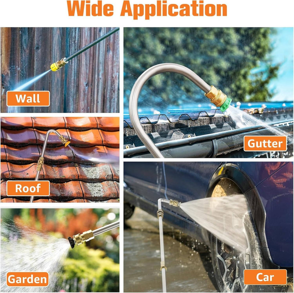 Telescopic Pressure Washer Wand 4000 PSI – Gutter Kit
