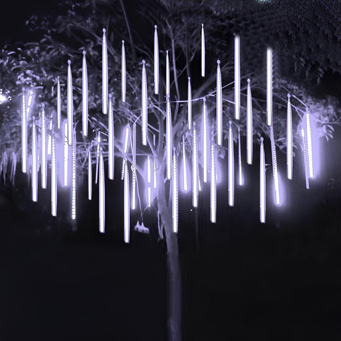 Snowfall LED Garland Lights 8 Pack – Meteor Shower Effect