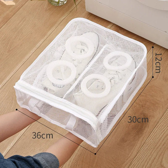 Shoe Washing Bag with Zip – Machine Wash Trainer Cleaner