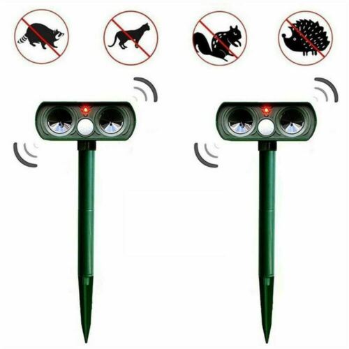 Solar Ultrasonic Animal Repeller – Motion Sensor