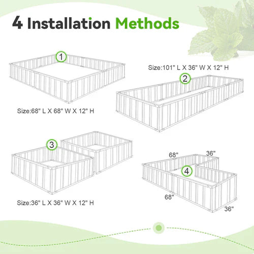 Raised Garden Bed – Outdoor Vegetable & Flower Planter