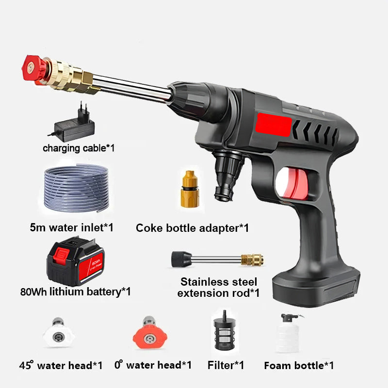 Cordless Pressure Washer Gun 60 Bar – Car Wash & Garden