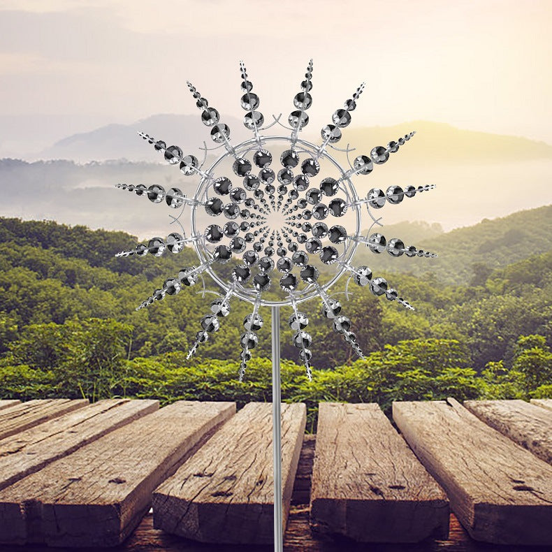 Kinetic Metal Wind Spinner – Anti-Rust Garden Windmill