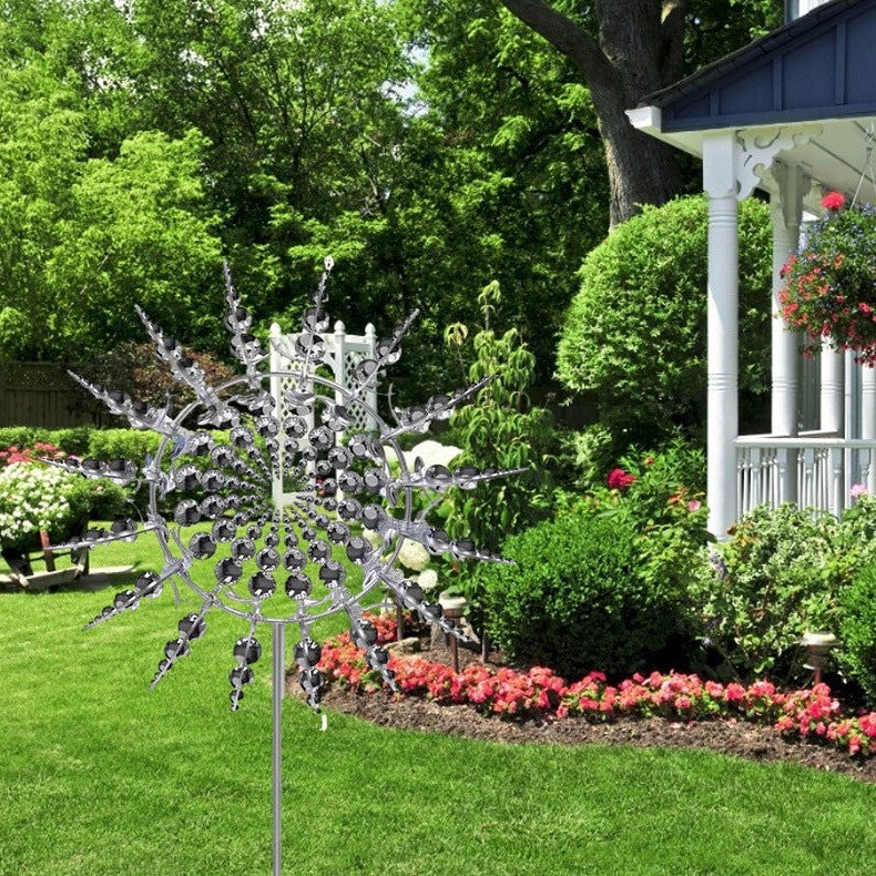 Kinetic Metal Wind Spinner – Anti-Rust Garden Windmill