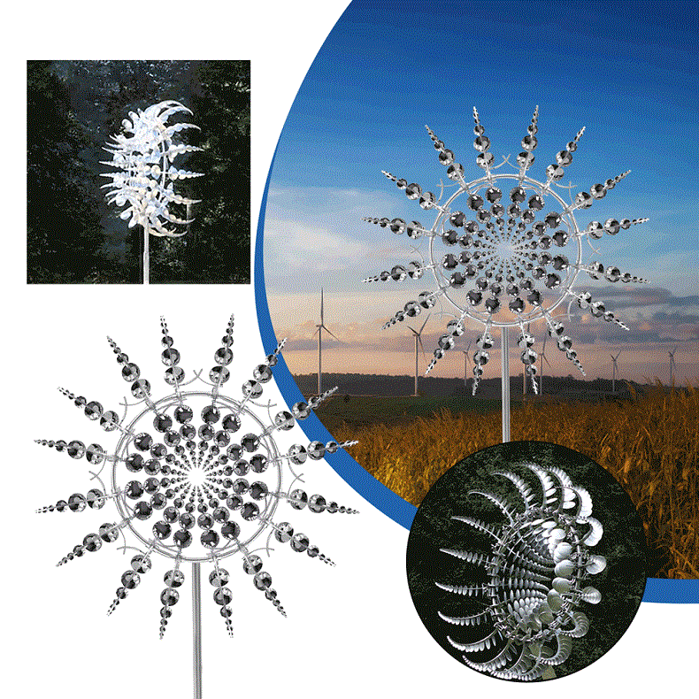 Kinetic Metal Wind Spinner – Anti-Rust Garden Windmill